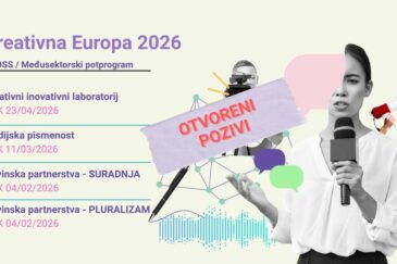 Kreativna Europa – Otvoreni Pozivi za 2026. u okviru CROSS / Međusektorskog potprograma