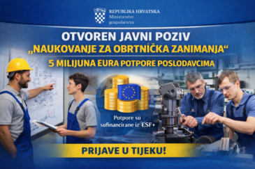 Otvoren javni poziv „Naukovanje za obrtnička zanimanja”