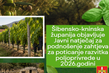 Objavljen je Javni natječaj za podnošenje zahtjeva za poticanje razvitka poljoprivrede u 2026. godini